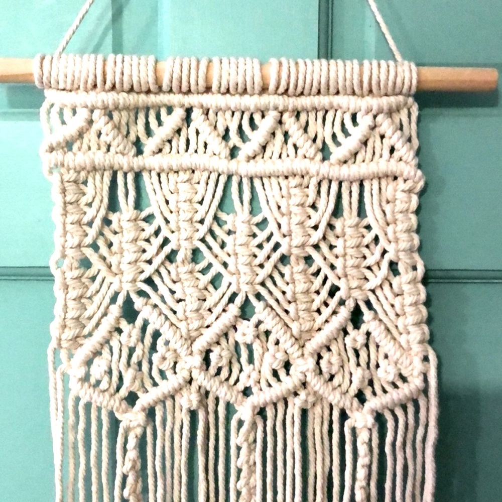Wall decor macrame boho wall art - Picture 2 of 5
